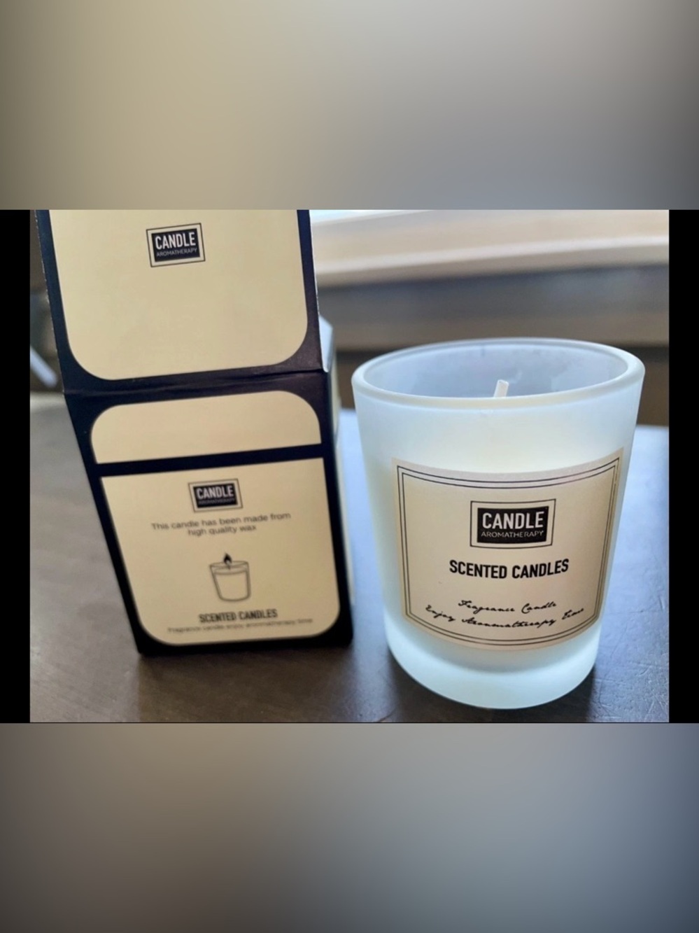 “Enjoy Aromatherapy” English Pear & Freesia Scented Candles Set of 3